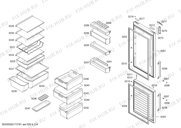 Схема №3 KGN39XI33 с изображением Вентиляционный канал для холодильника Bosch 00744469