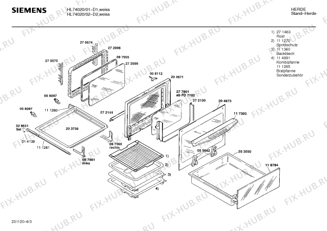 Схема №3 HES6725 с изображением Вентиляционный канал для духового шкафа Siemens 00272164