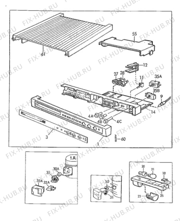 Взрыв-схема холодильника Zanussi ZF67/42FF - Схема узла Electrical equipment 268