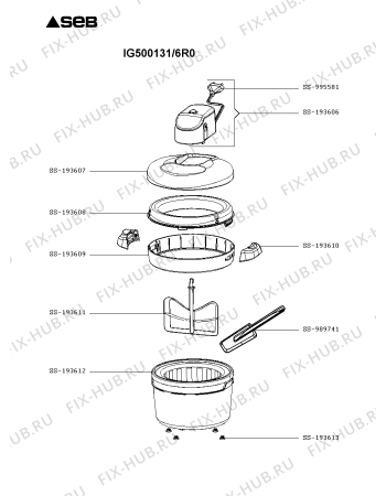 Схема №1 IG500131/6R0 с изображением Мотор для фризера Seb SS-193606