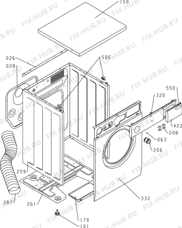 Схема №3 SD50110 (167424, SP600/120) с изображением Декоративная панель для стиралки Gorenje 168020