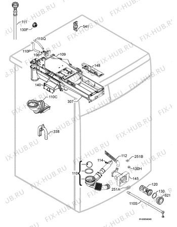 Взрыв-схема стиральной машины Zanussi ZWN7125 - Схема узла Hydraulic System 272