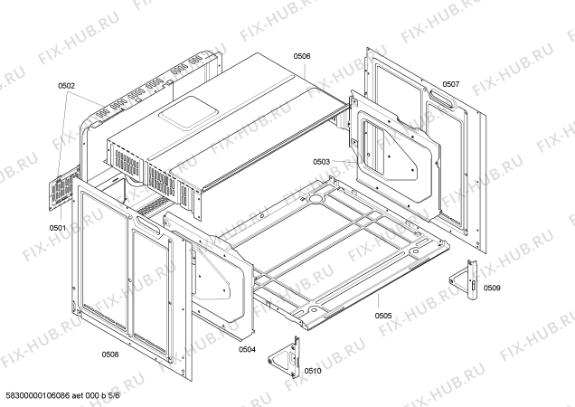 Схема №3 HB754750F с изображением Панель для электропечи Siemens 00440676