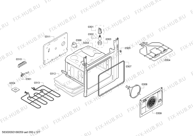 Схема №4 PHCB856251 с изображением Стеклокерамика для плиты (духовки) Bosch 00712095