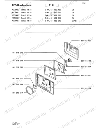 Взрыв-схема микроволновой печи Aeg MC COMBI 32 C-D/EURO - Схема узла Section6