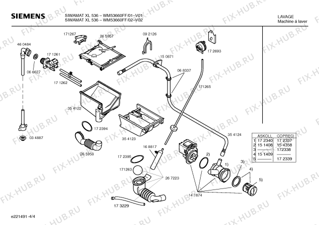Схема №3 WM53660FF SIWAMAT XL536 с изображением Панель управления для стиральной машины Siemens 00355919