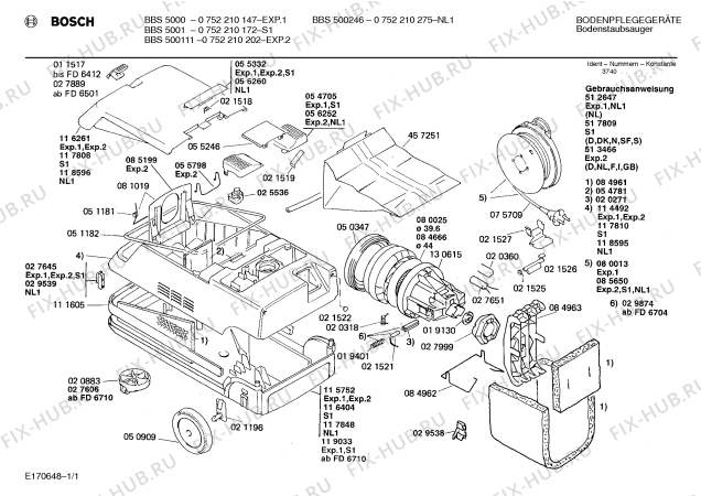 Схема №1 0752210202 BBS500111 с изображением Кабельная катушка для мини-пылесоса Siemens 00085650