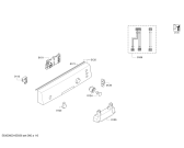 Схема №2 SPS40E12EU с изображением Передняя панель для посудомоечной машины Bosch 00708114