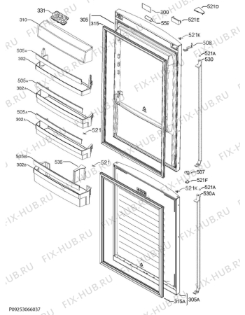 Схема №2 S83820CTW2 с изображением Модуль (плата) управления для холодильной камеры Aeg 973925054906038
