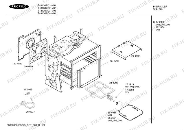 Схема №1 T-31307 с изображением Панель для духового шкафа Bosch 00355860
