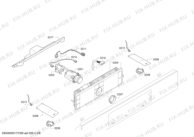 Взрыв-схема кофеварки (кофемашины) Bosch TCC78K751C - Схема узла 02