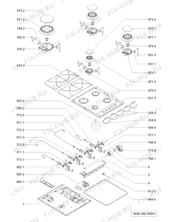 Схема №1 AKM 208/NB с изображением Подрешетка для электропечи Whirlpool 481945868078