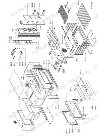 Схема №1 BLZE 9700 IN с изображением Обшивка для плиты (духовки) Whirlpool 481245359647
