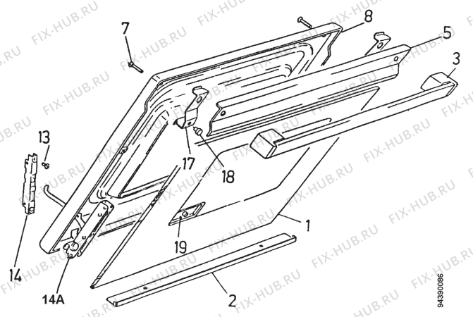 Взрыв-схема комплектующей Zanussi Z5540 - Схема узла Section 6