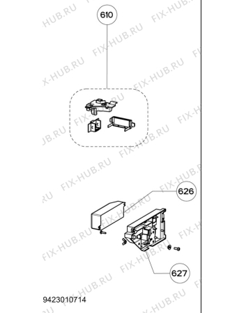 Взрыв-схема вытяжки Zanker KHS12640XK - Схема узла Accessories