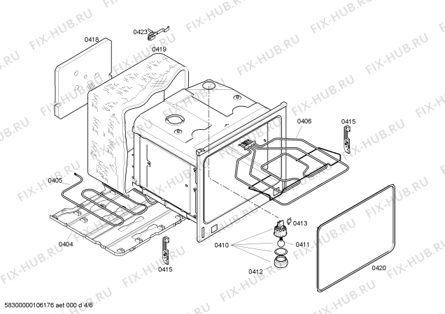 Схема №2 CH26820 с изображением Ручка переключателя для плиты (духовки) Bosch 00426626
