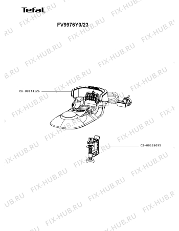 Схема №1 FV9976Y0/23 с изображением Холдер для электроутюга Tefal CS-00144126