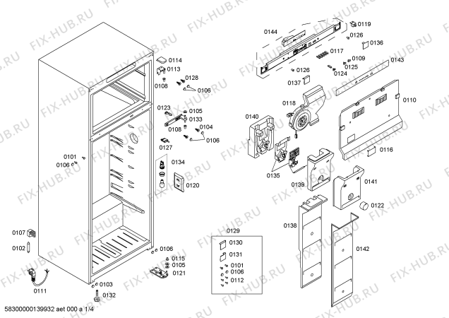 Схема №2 P1KNT3606B с изображением Вкладыш в панель для холодильника Bosch 00668122