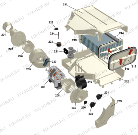 Взрыв-схема стиральной машины Gorenje D702 SF   -White (900002501, TD22ESF) - Схема узла 02