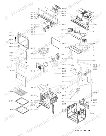Схема №1 AKZ810IX1 (F091166) с изображением Руководство для плиты (духовки) Indesit C00363196
