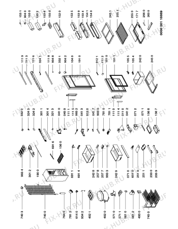 Схема №1 KGC 3154/0 с изображением Рамка для холодильной камеры Whirlpool 481944278142