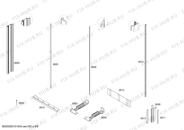 Схема №4 CIR36MIEL1 K 1911 SF с изображением Тэн оттайки для холодильника Bosch 00687381