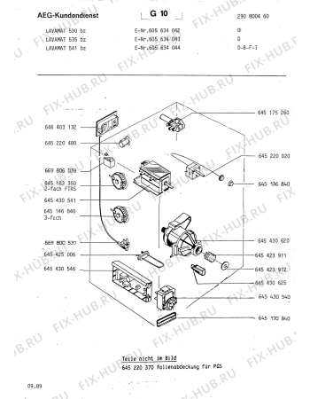 Схема №1 LAV541 BZ с изображением Всякое для стиральной машины Aeg 8996451833504