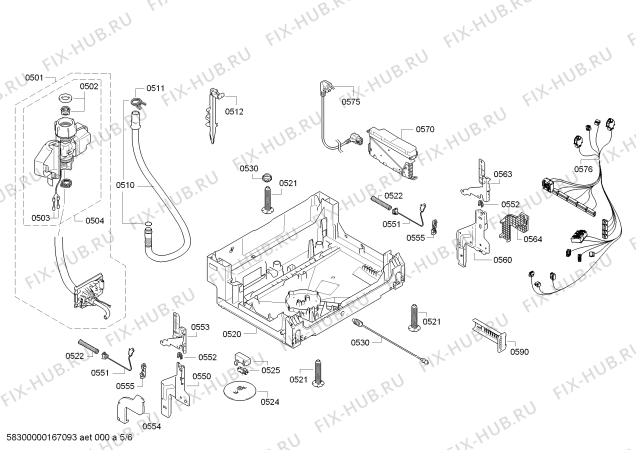 Схема №3 S41E50B0GB с изображением Краткая инструкция для электропосудомоечной машины Bosch 00388879