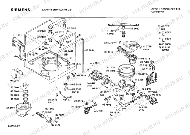 Схема №3 SN148035 с изображением Панель для посудомойки Siemens 00113585