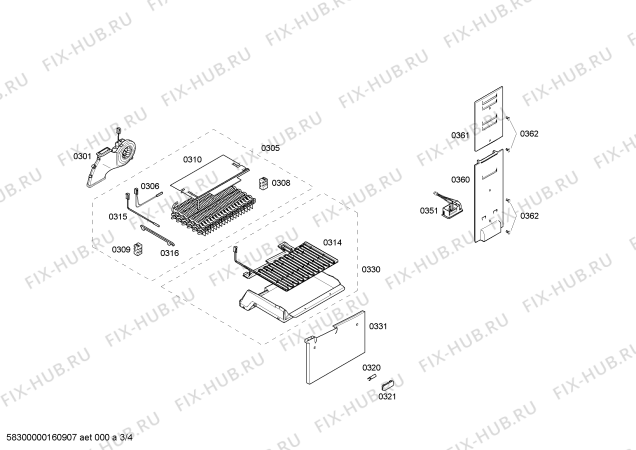 Схема №3 P1KNB3926B с изображением Панель для холодильника Bosch 00705676