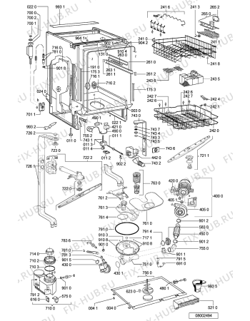 Схема №1 GSX 7481 с изображением Микромодуль для посудомойки Whirlpool 481221478758