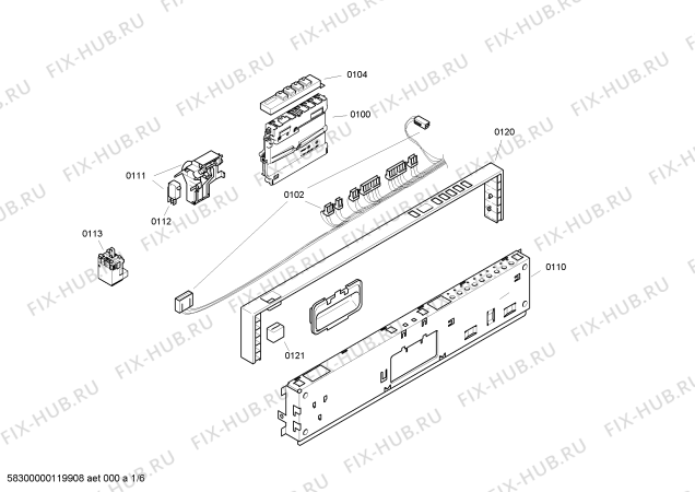 Схема №2 SHX46L06UC Bosch с изображением Кнопка для посудомойки Siemens 00425171