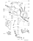 Схема №1 AWM 051/4 с изображением Вноска для стиральной машины Whirlpool 481245279706
