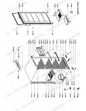 Схема №1 GKEA 2409 с изображением Вапорайзер для холодильной камеры Whirlpool 481251138145