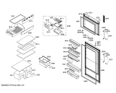 Схема №2 KDN36A03 с изображением Дверь морозильной камеры для холодильной камеры Bosch 00247630