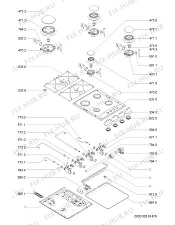 Схема №1 AKM 202 IX с изображением Затычка для электропечи Whirlpool 481244038935