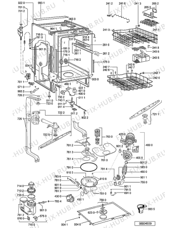 Схема №2 GSIK 6528 WS -n.prod с изображением Обшивка для посудомоечной машины Whirlpool 481245373079