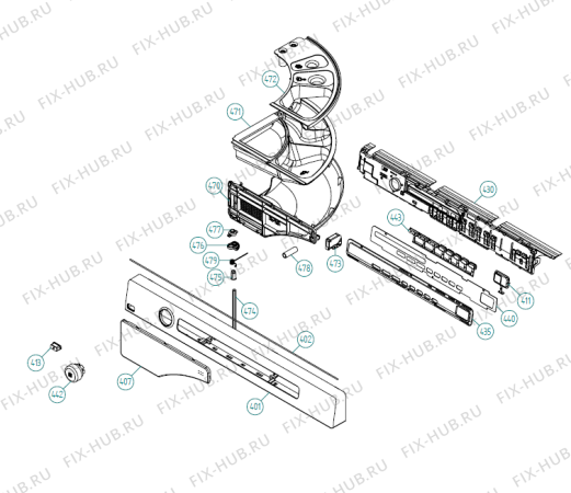 Взрыв-схема стиральной машины Asko W6883 Eco SE   -White (338424, WM60.2) - Схема узла 04