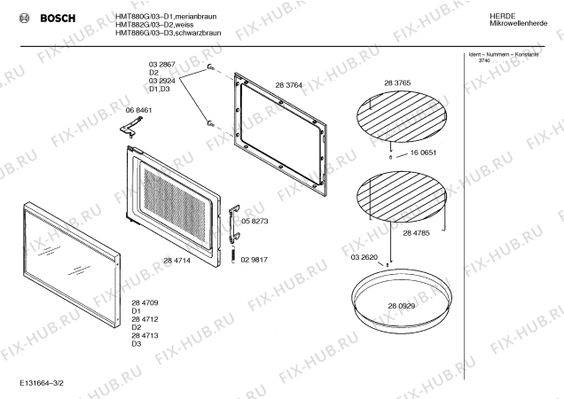 Схема №1 HMT882G с изображением Инструкция по эксплуатации для свч печи Bosch 00516437