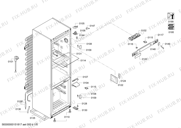 Схема №2 KGF39PI20 с изображением Дверь для холодильника Bosch 00710188