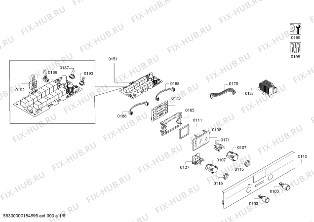 Схема №1 HGD85D223F с изображением Уплотнитель для электропечи Bosch 00625719