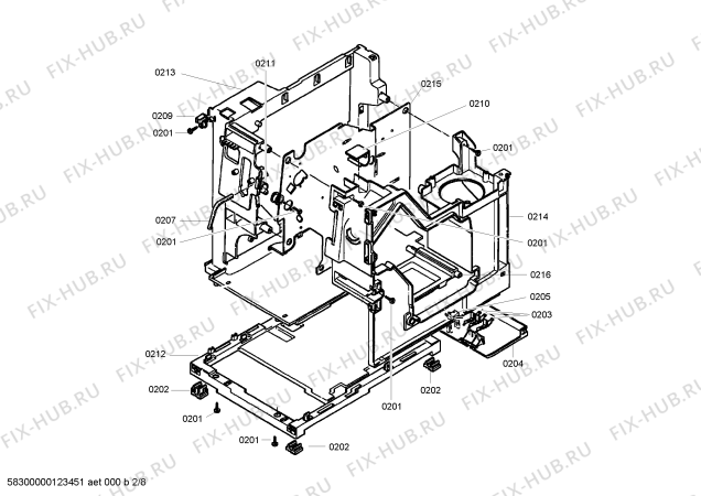 Схема №2 TK60001CH Surpresso S20 с изображением Модуль управления для электрокофеварки Siemens 00640646