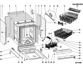 Схема №1 LVTI1256 (F042060) с изображением Инструкция по эксплуатации для посудомоечной машины Indesit C00144477