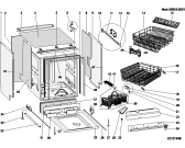 Схема №1 LVTI1256 (F042060) с изображением Электропитание для электропосудомоечной машины Indesit C00114554