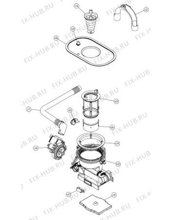 Взрыв-схема посудомоечной машины Gorenje DM 180 SE   -Titanium (900001047, DW20.1) - Схема узла 04