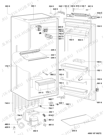 Схема №1 BCB 7030 D AAA S с изображением Всякое для холодильника Whirlpool 481010645266