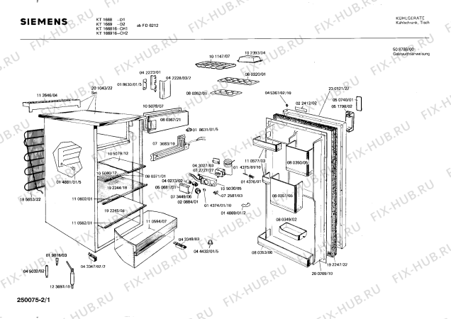 Схема №1 KT166916 с изображением Декоративная планка для холодильника Siemens 00110602