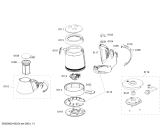 Схема №1 TTA2201 teaxx с изображением Рамка для чайника (термопота) Bosch 00496490