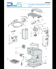 Схема №1 EC153.B с изображением Провод для кофеварки (кофемашины) DELONGHI 5013275619