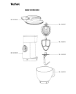 Схема №2 QB632D38/900 с изображением Корпусная деталь для кухонного измельчителя Tefal MS-650834